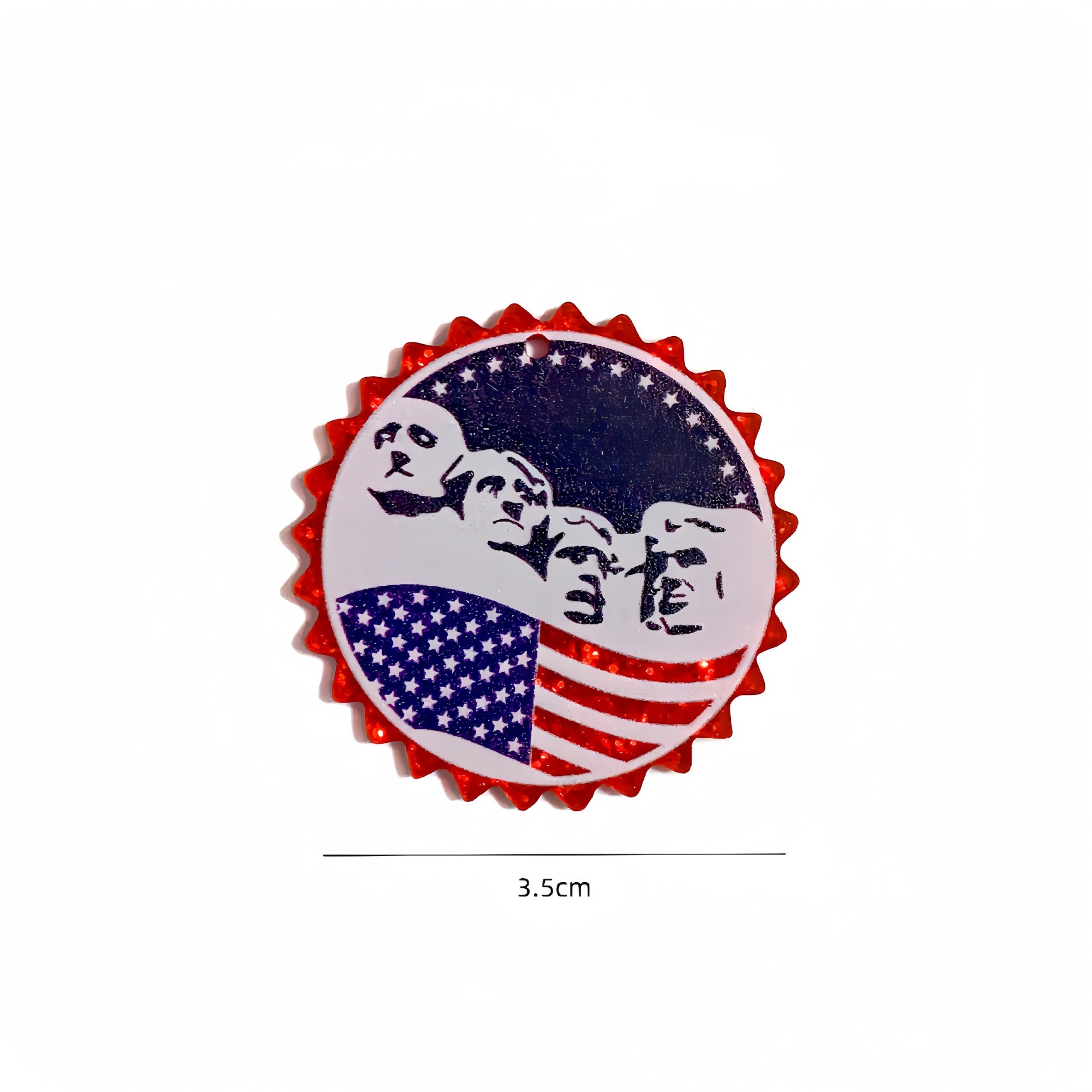 Wholesale 10pcs Independence Day Acrylic Earrings DIY Earring Accessories